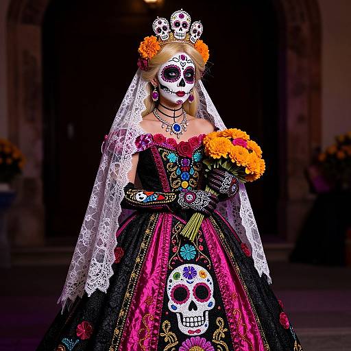 Princess Peach Day of the Dead Elegance