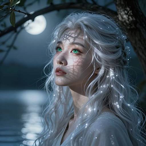 Ethereal Enchantress in Moonlight