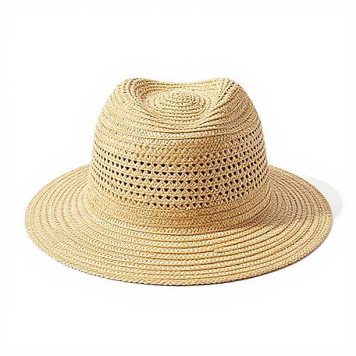 Classic Straw Lifeguard Hat Studio Photo