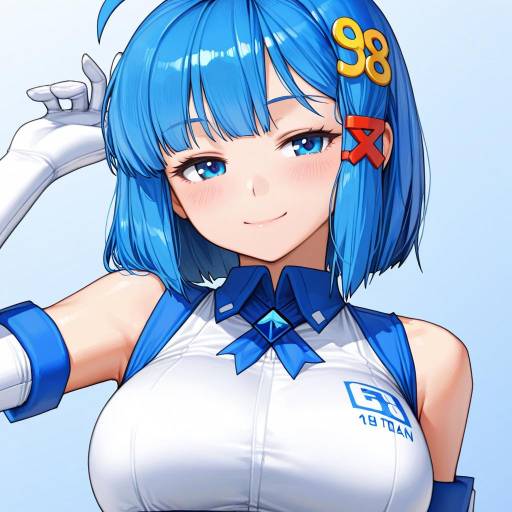 Illustration of 98-tan, os-tan in the style of Rinotuna