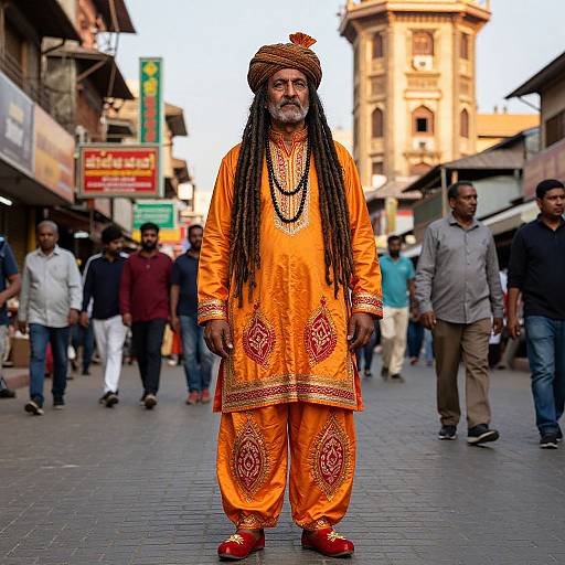 Cultural Pride on Urban Street