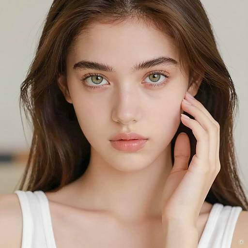 Serene Portrait of a Young Woman