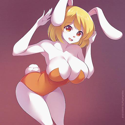 Illustration of Carrot (one piece), one piece in the style of Maullarmaullar