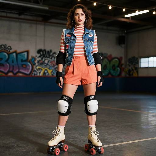 Sunset 70s Roller Derby Outfit
