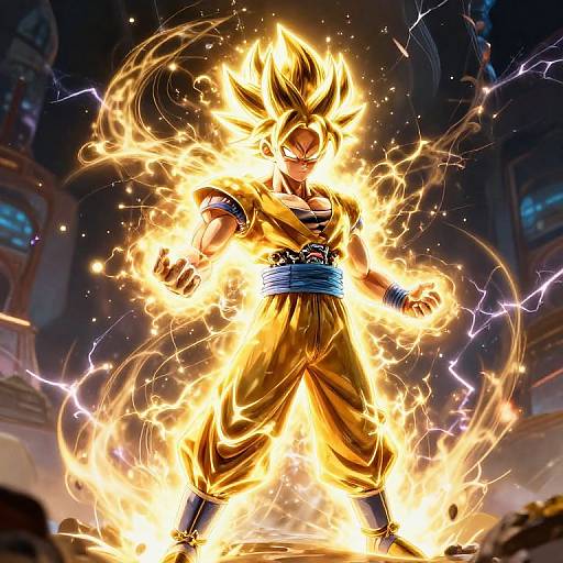 Super Saiyan Energy Core Explosion