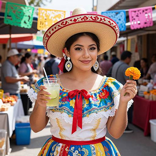 Vibrant Cinco de Mayo Market Scene