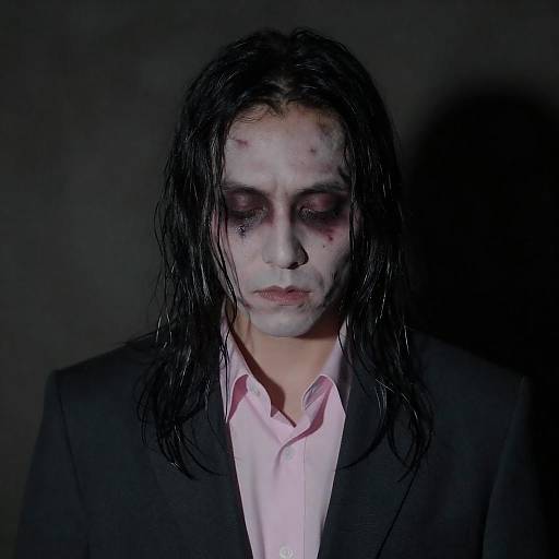 Mysterious Man in Dark Elegance