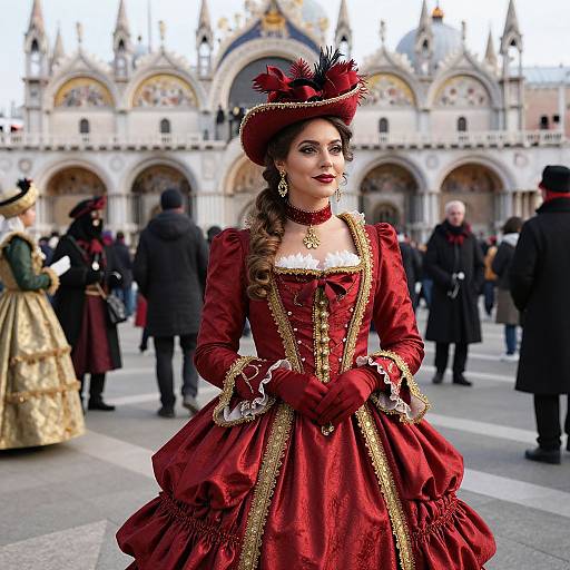 Victorian Elegance at Venice Carnival