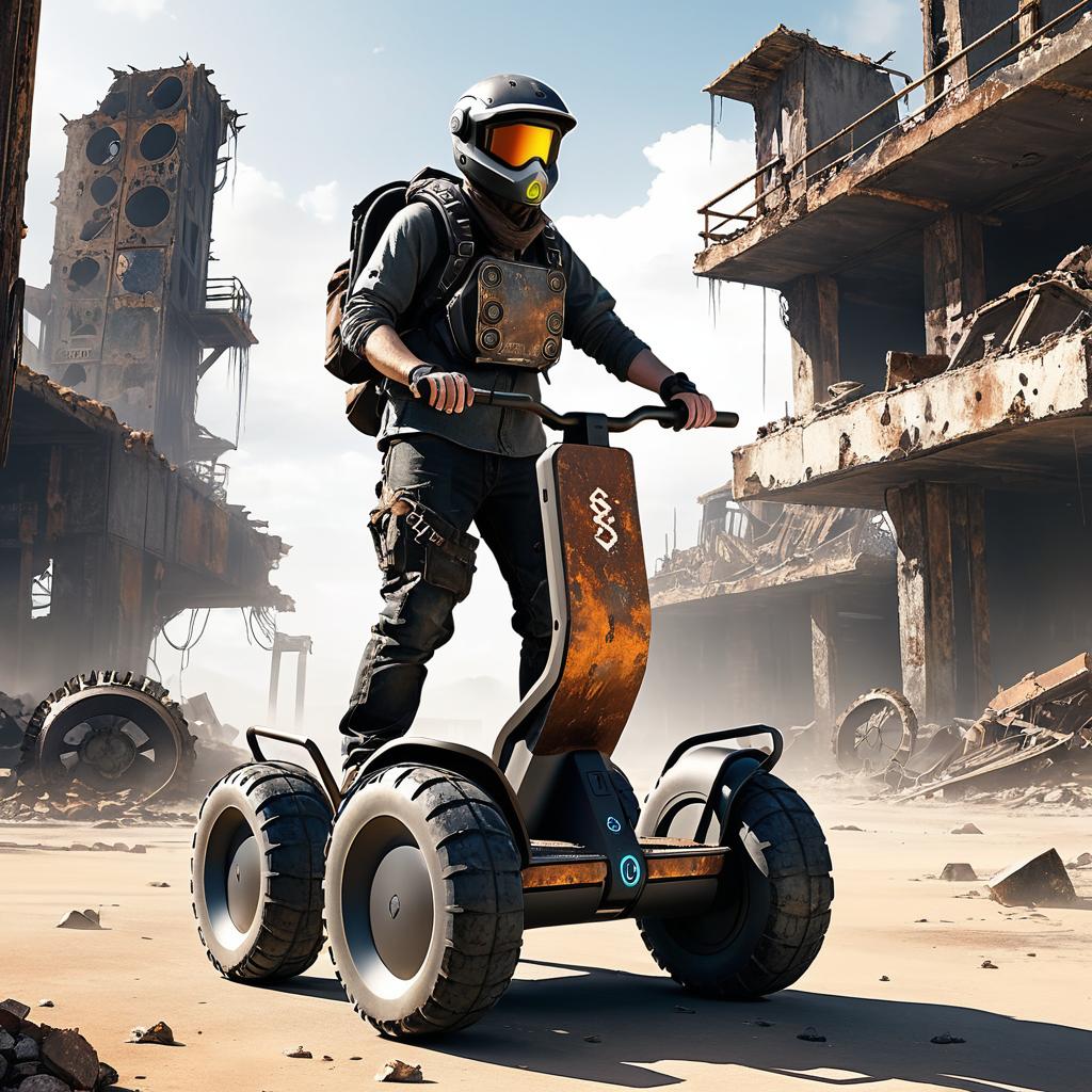 Post-Apocalyptic Scavenger's Customized Segway