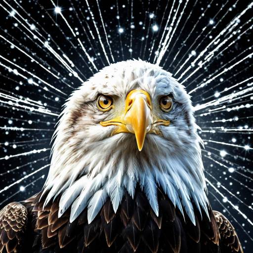 Radiant Bald Eagle Isotope Art Radiant Bald Eagle Isotope Art