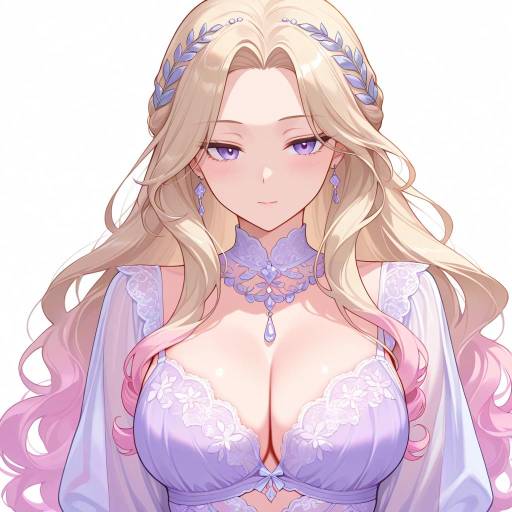 Serene Lady in Sheer Lingerie Serene Lady in Sheer Lingerie