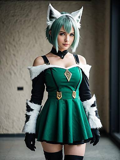 Lifestyle costume photo of Mon3tr (arknights). Cosplay clothes