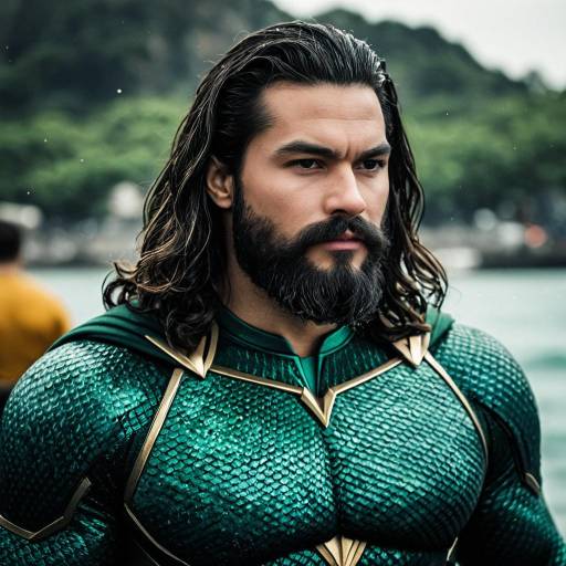 Realistic Aquaman Costume Portrait of Male
