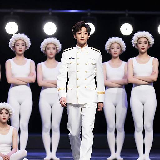 Stunning Stage Performance in Military Style