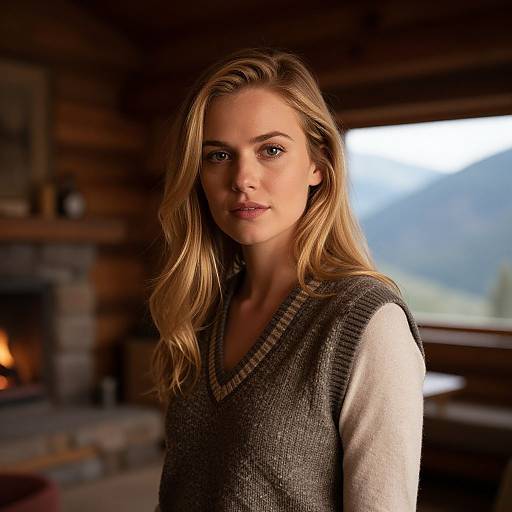 Cozy Rustic Cabin Portrait