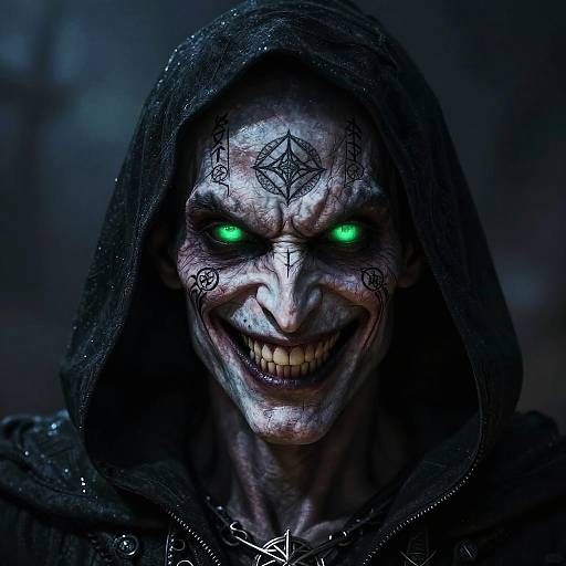 Twisted Sorcerer with Glowing Eyes