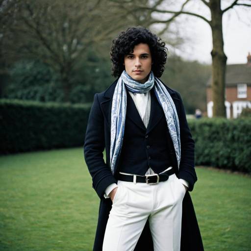 Fashionable Man in Elegant Outdoor Outfit