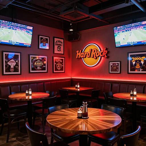 Vibrant Hard Rock Cafe NYC Interior