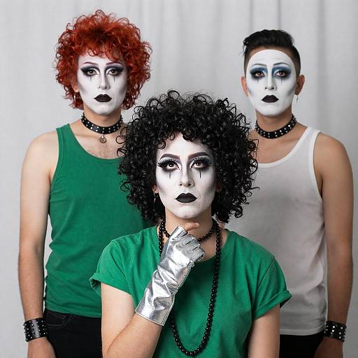 Punk Style Portrait with Intense Expression