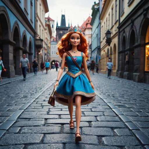 Barbie as Medieval Queen in Prague
