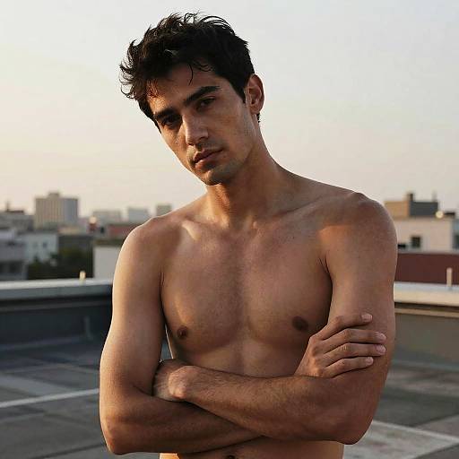 Elegant Urban Nude Male Portrait