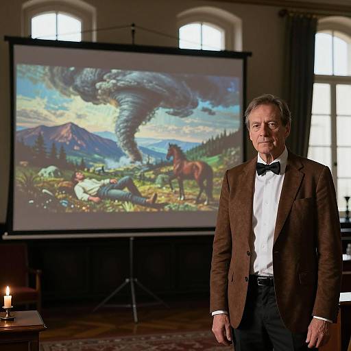 Middle-Aged Man in Elegant Setting