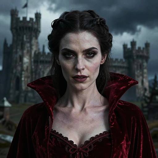 Nordic Vampire Portrait in Dark Fantasy