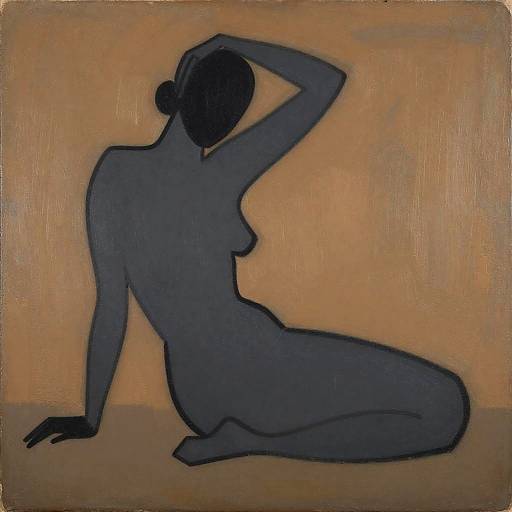Abstract Silhouette Reclining Figure