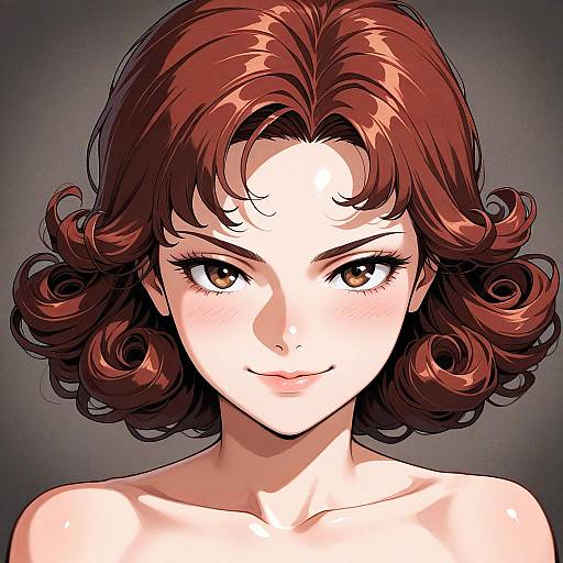 Retro Rejuvenation of a Smirking Girl