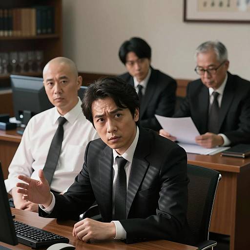 Serious Business Meeting in Office