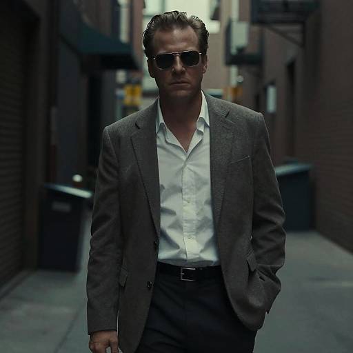 Moody Scorsese-Style Urban Alley Portrait