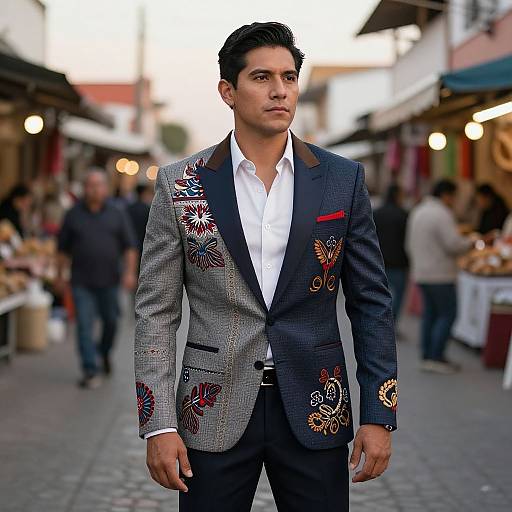Modern Mexican Man in Traditional Attire