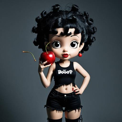Betty Boop Hip-Hop Style Character with Cherry