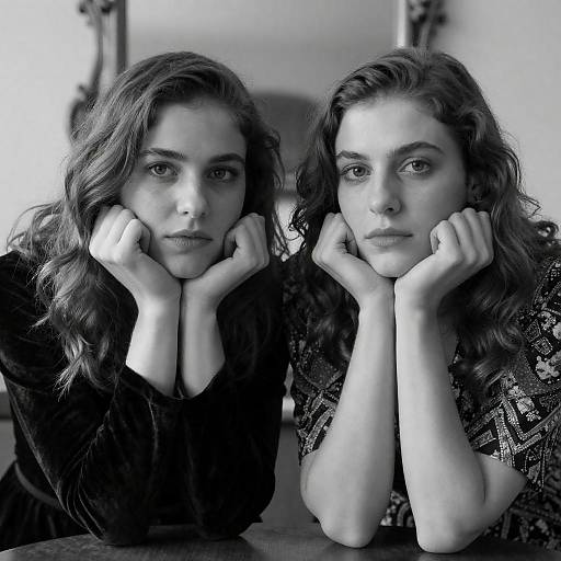 Intense Expressions in Black-and-White Portrait