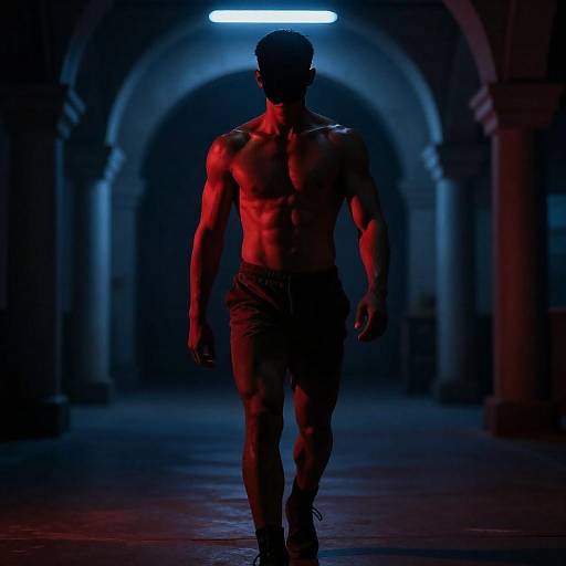 Striking Male Model in Industrial Setting