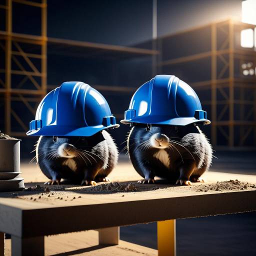 Three Moles at a Construction Site