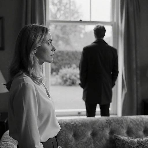 Captivating Contrast: A Moment by the Window