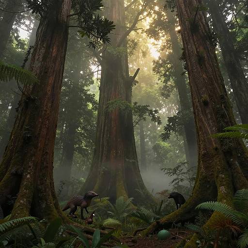 Mystical Enchanted Forest Scene