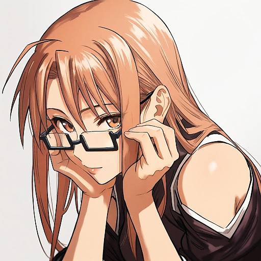 Illustration of Hasegawa chisame, mahou sensei negima! in the style of Pepe (jonasan)