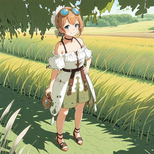 Stylish Atelier Ryza in Sunlit Field