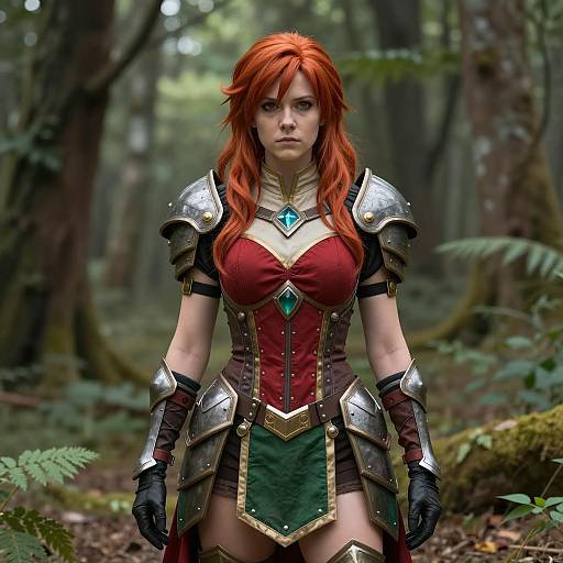 Photorealistic Female Cosplay in Fantasy Armor