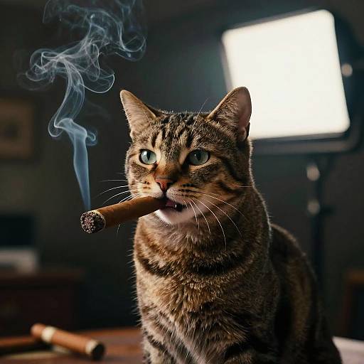 Cinematic BBC-Style Cat Mobster Portrait