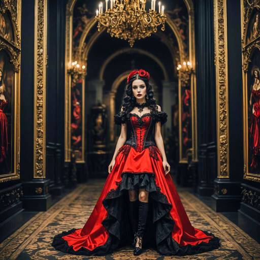 Gothic Elegance: Apple-Shaped Muse