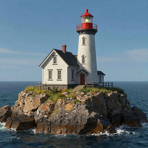 Ultra-Detailed Lighthouse by the Sea