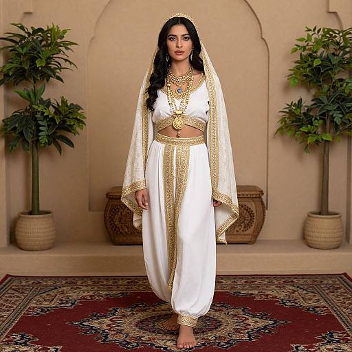 Arabian Nights Costume Couple Scene