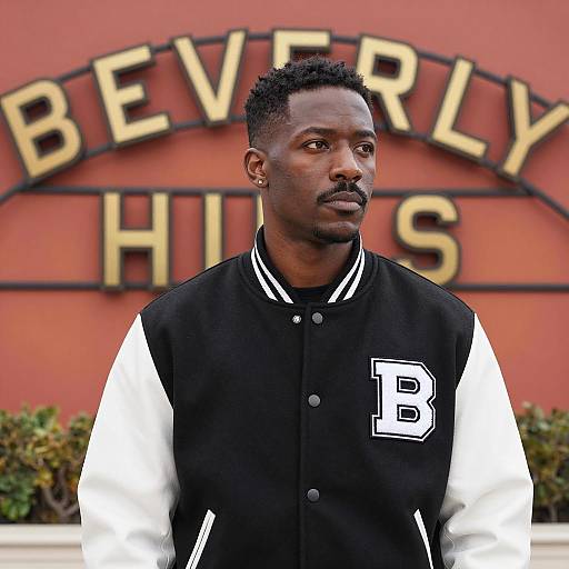 Stylish Black Man in Beverly Hills