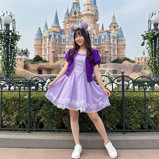 Purple Disney Costume with Hoodie