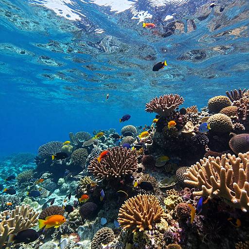 Serene Underwater Coral Reef Scene