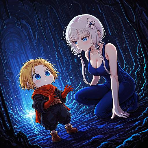 Illustration of Monk (fft), final fantasy in the style of Jizeru (giselebon)