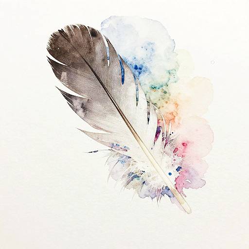 Feathered Pastel Watercolor Edges